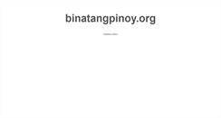 Desktop Screenshot of binatangpinoy.org