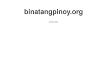 Tablet Screenshot of binatangpinoy.org